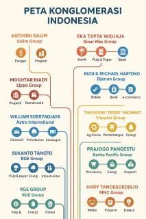 Siapa Saja Para Konglomerat Indonesia? Penguasa Hulu ke Hilir hingga Kaya Tujuh Keturunan!